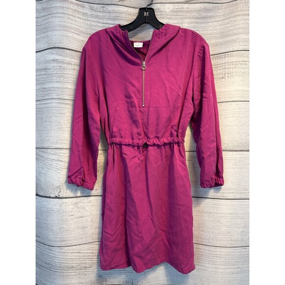 NWT Zara Girls Hooded Dress With Elastic Waist & Zip Closure Size 13/14 - Picture 1 of 4